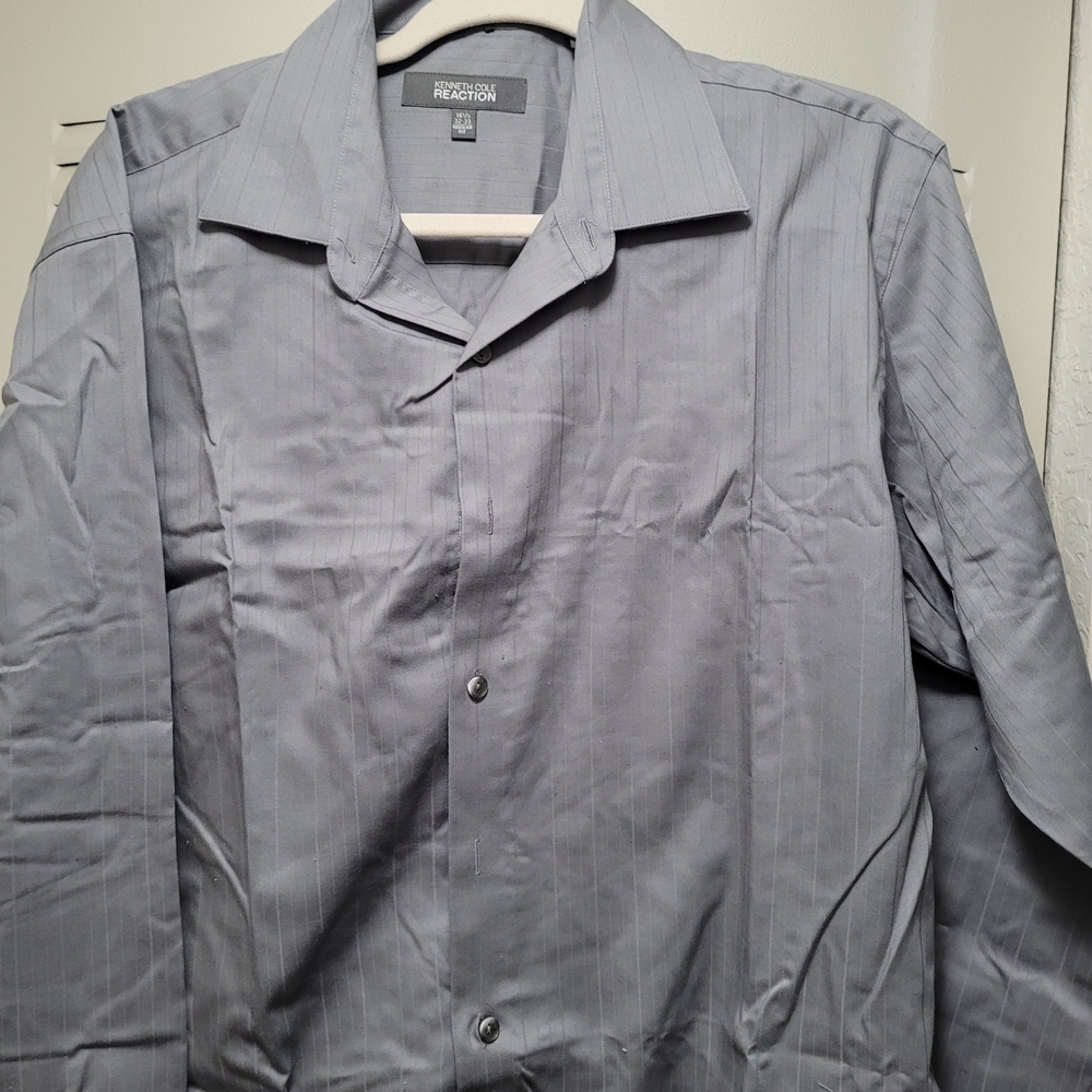 Gray Button-Up Shirt - Picture 1 of 3